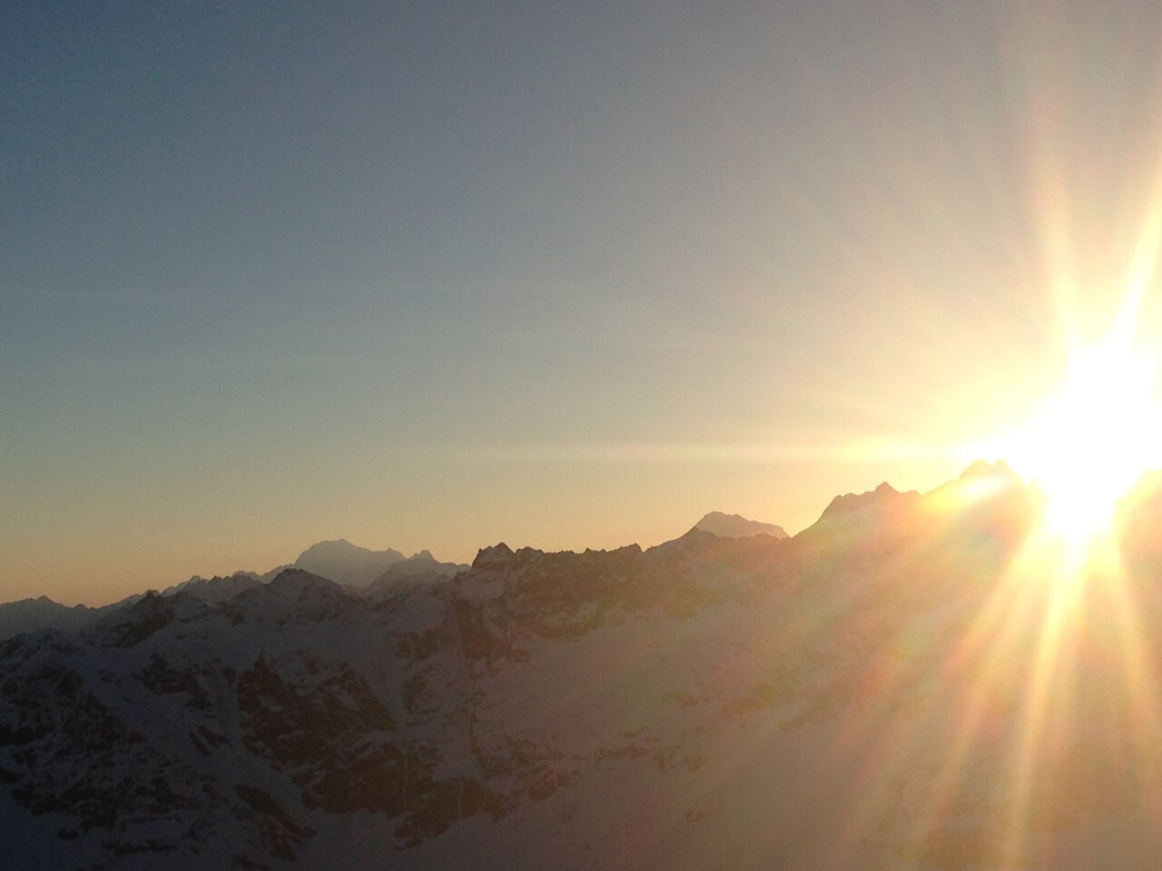 Sonnenuntergang in Zermatt