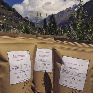 fair trade coffee in Zermatt at the coffee roasting house