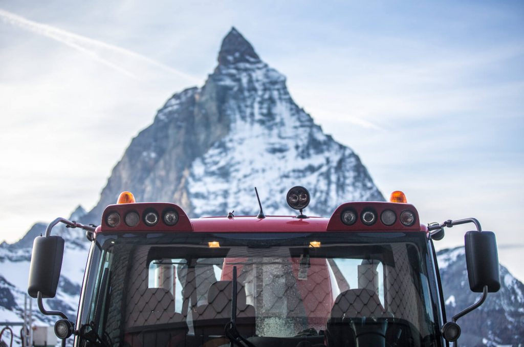 Pistenbullies in Zermatt im Einsatz