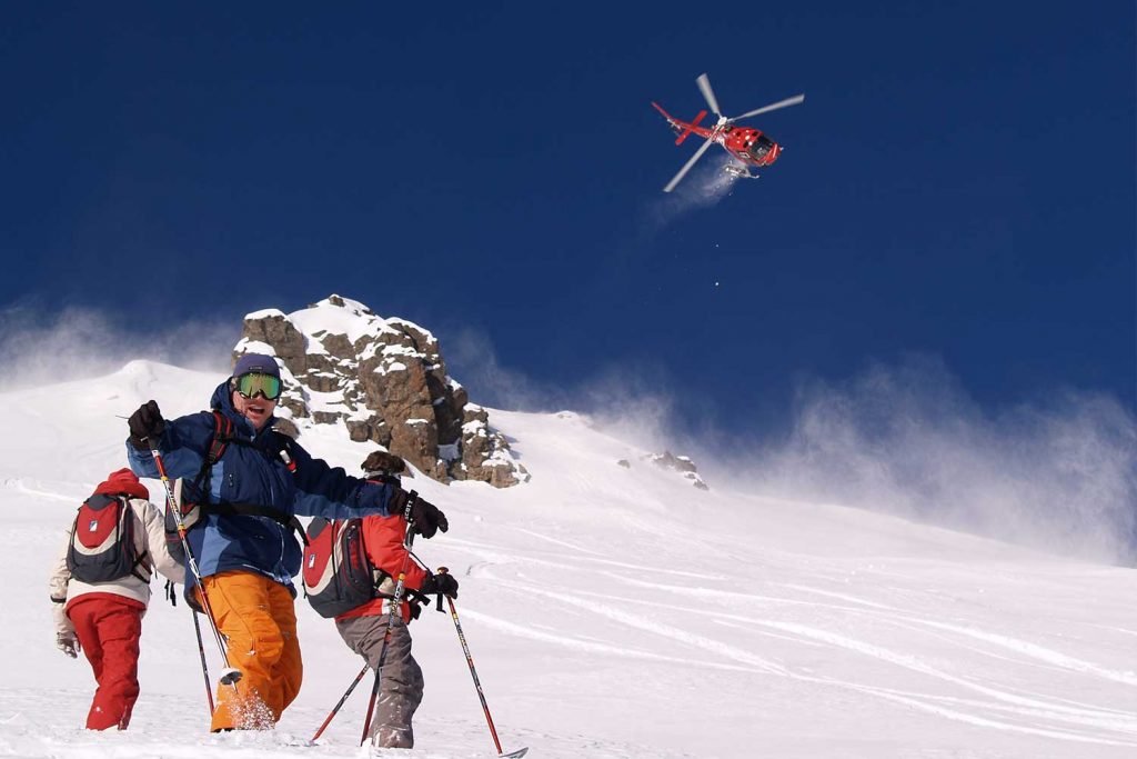 Zermatt, freeride, helikopter