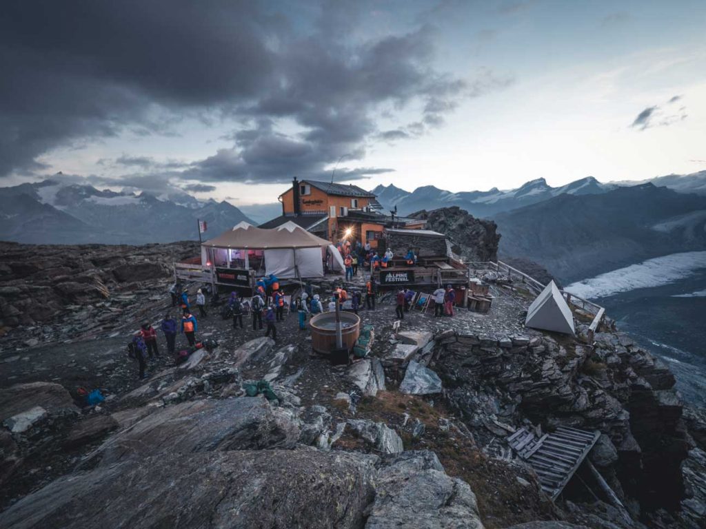 Mammut Alpine Festival - Gandegghütte mitten am Berg