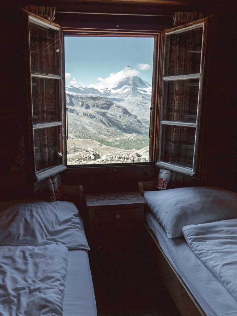 Bedroom with panorama view