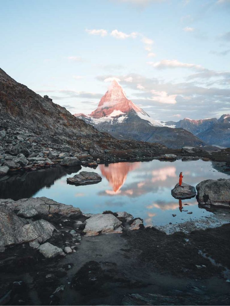 Matterhorn and lake view