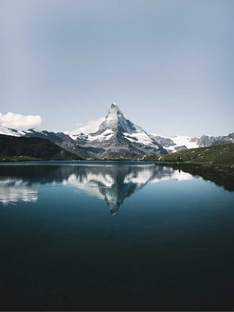 Mountain and lake view