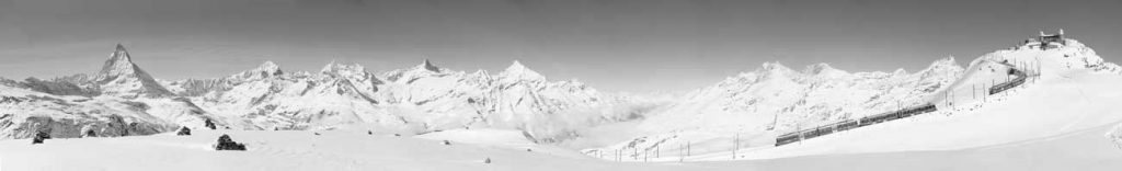 Panorma-Gornergrat-Winter