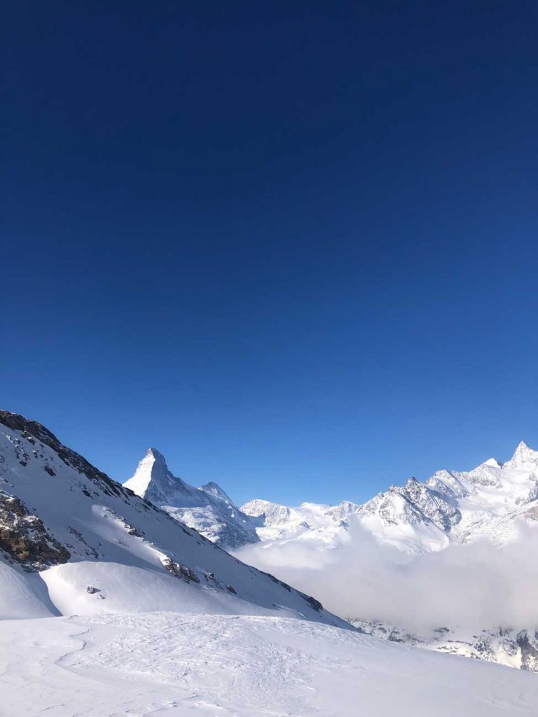 Bergpanorama mit Matterhorn