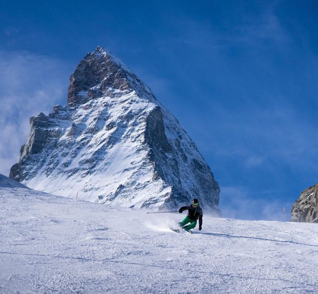 Perfekter Skitag auf den Pisten in Zermatt - Matterhorn