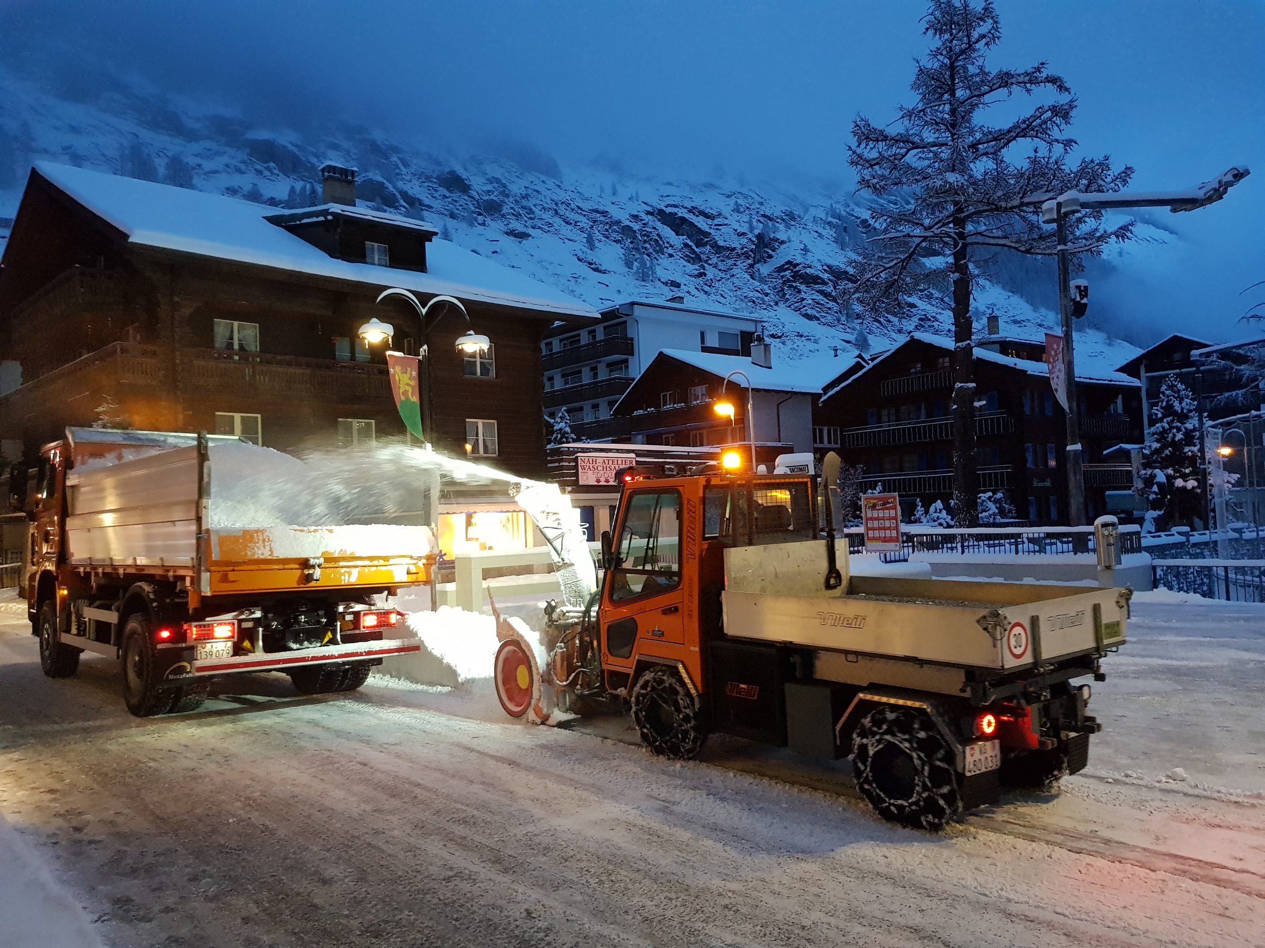 Die Schneeräumung in Zermatt - Matterhorn Blog