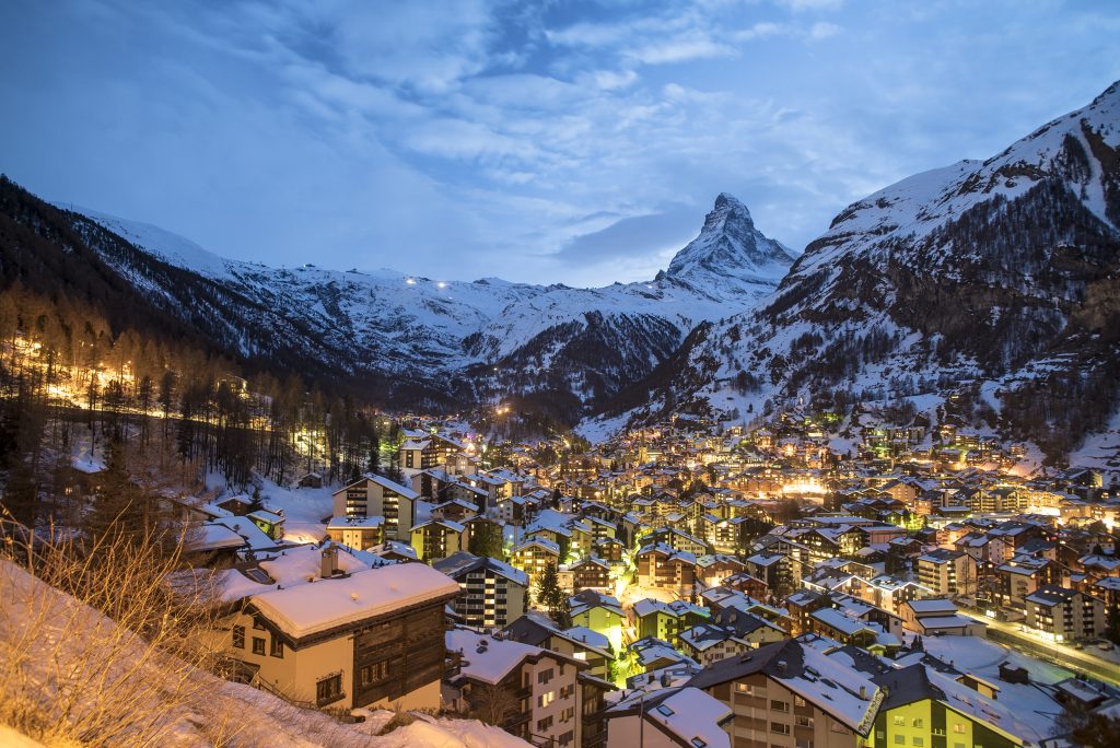 Dorf Zermatt Winter ©Red Bull