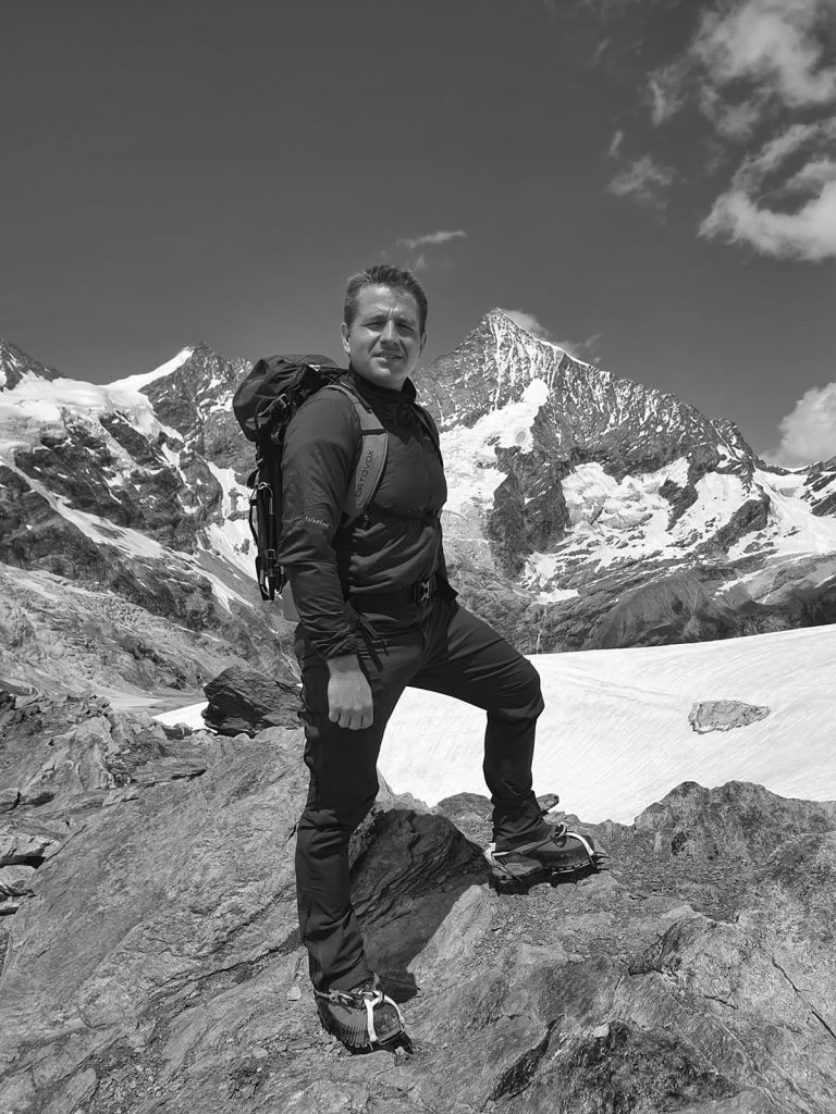 Peter Zimmermann auf einer Tour in den Bergen