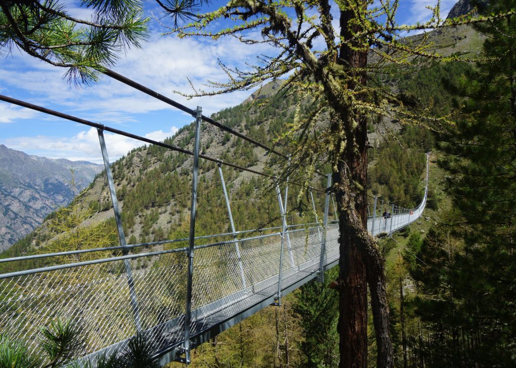Die längste Fussgänger-Hängebrücke der Alpen