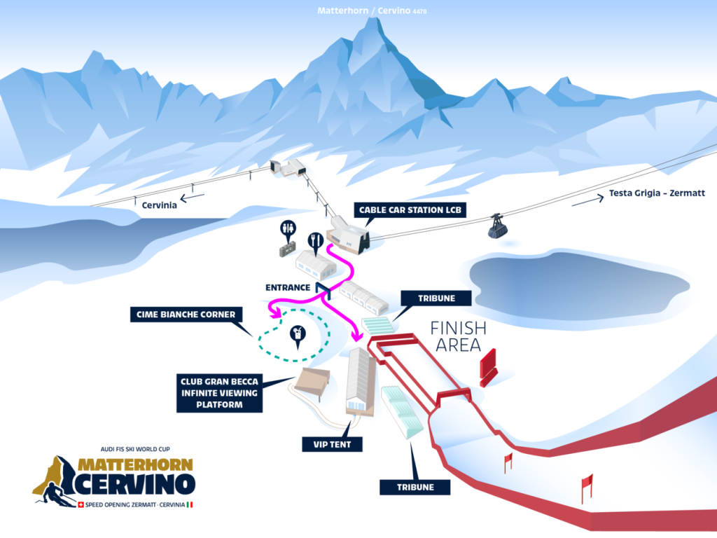 Finish Area Matterhorn Cervino Speed Opening