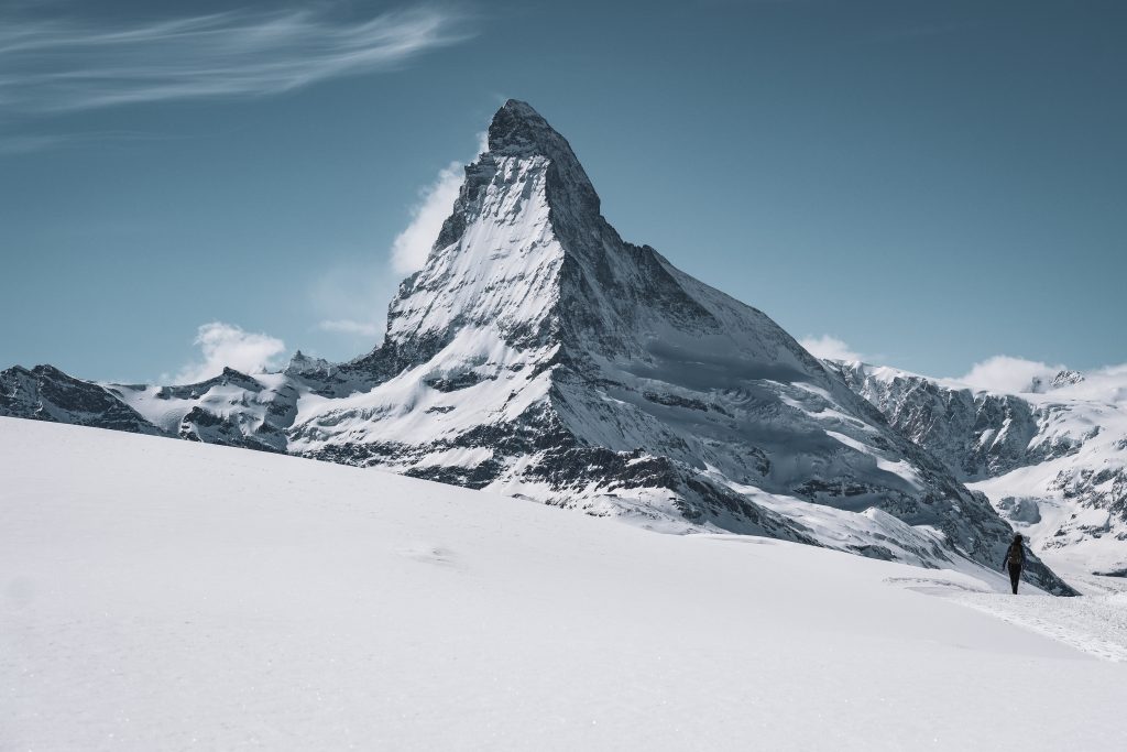 Zermatter Bergwelt und das berühmte Matterhorn.