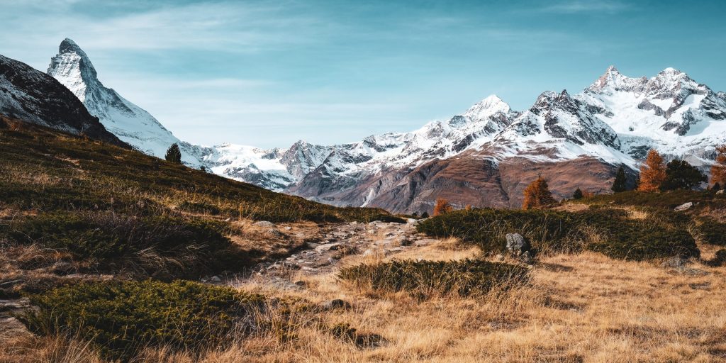 Landschaftsbild mit Matterhorn