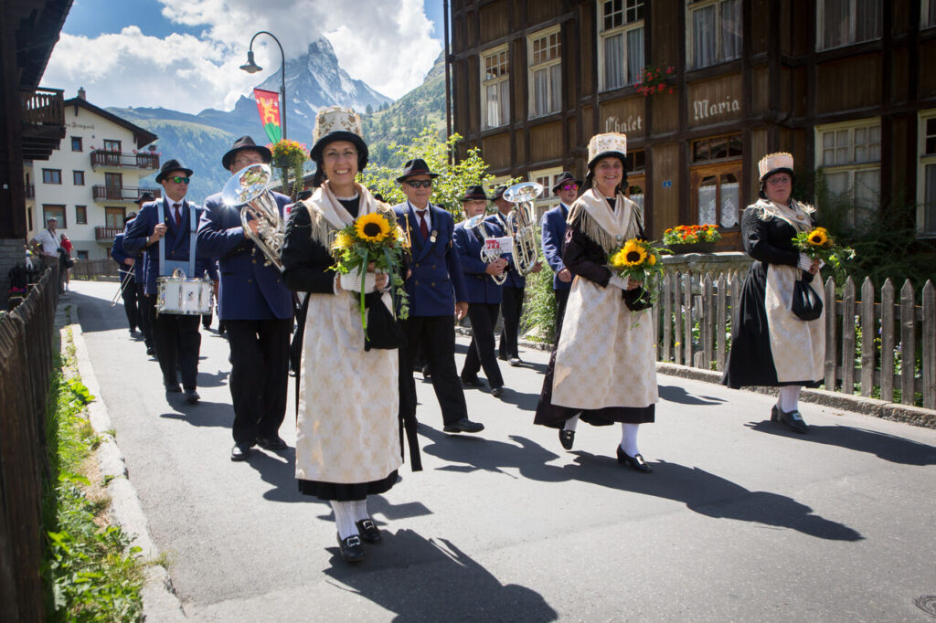 Folklore Festival in Zermatt.