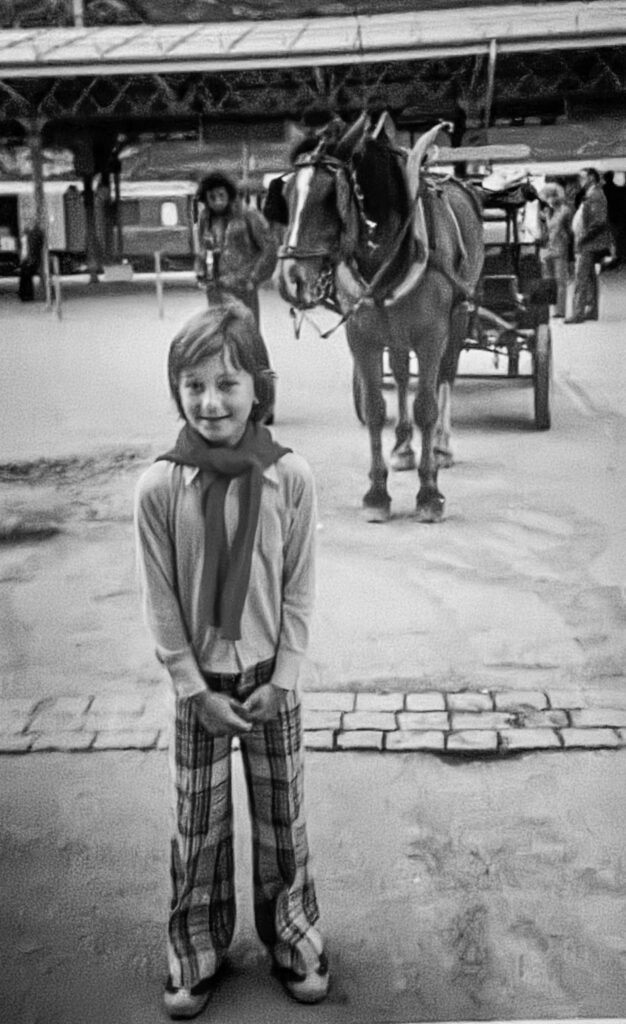 Thierry Scheuchzer als Kind in Zermatt.