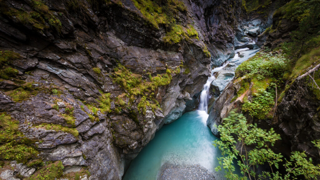 Gorge in Zermatt.