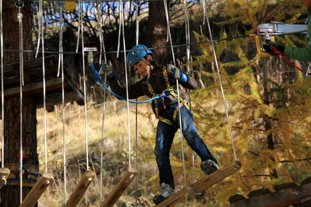 Im Forest Fun Park in vollem Einsatz
©Zermatt Tourismus