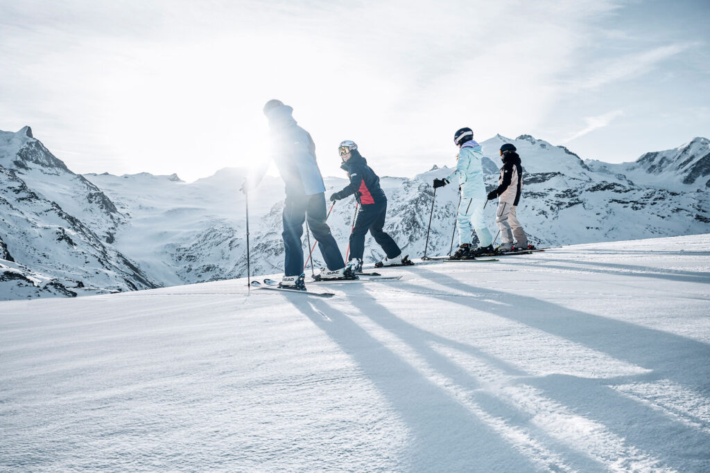 Die Pisten von Zermatt in Aktion